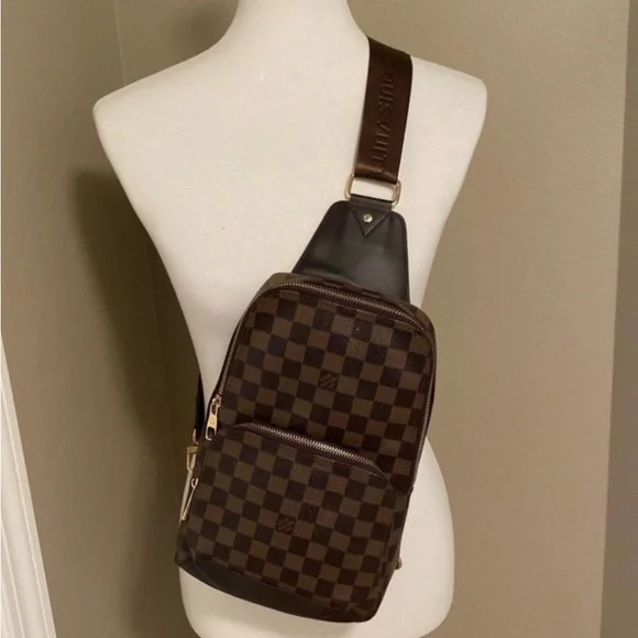 Louis Vuitton Brown Checkered Belt Bag luxury-women-louis-vuitton-  main image 2